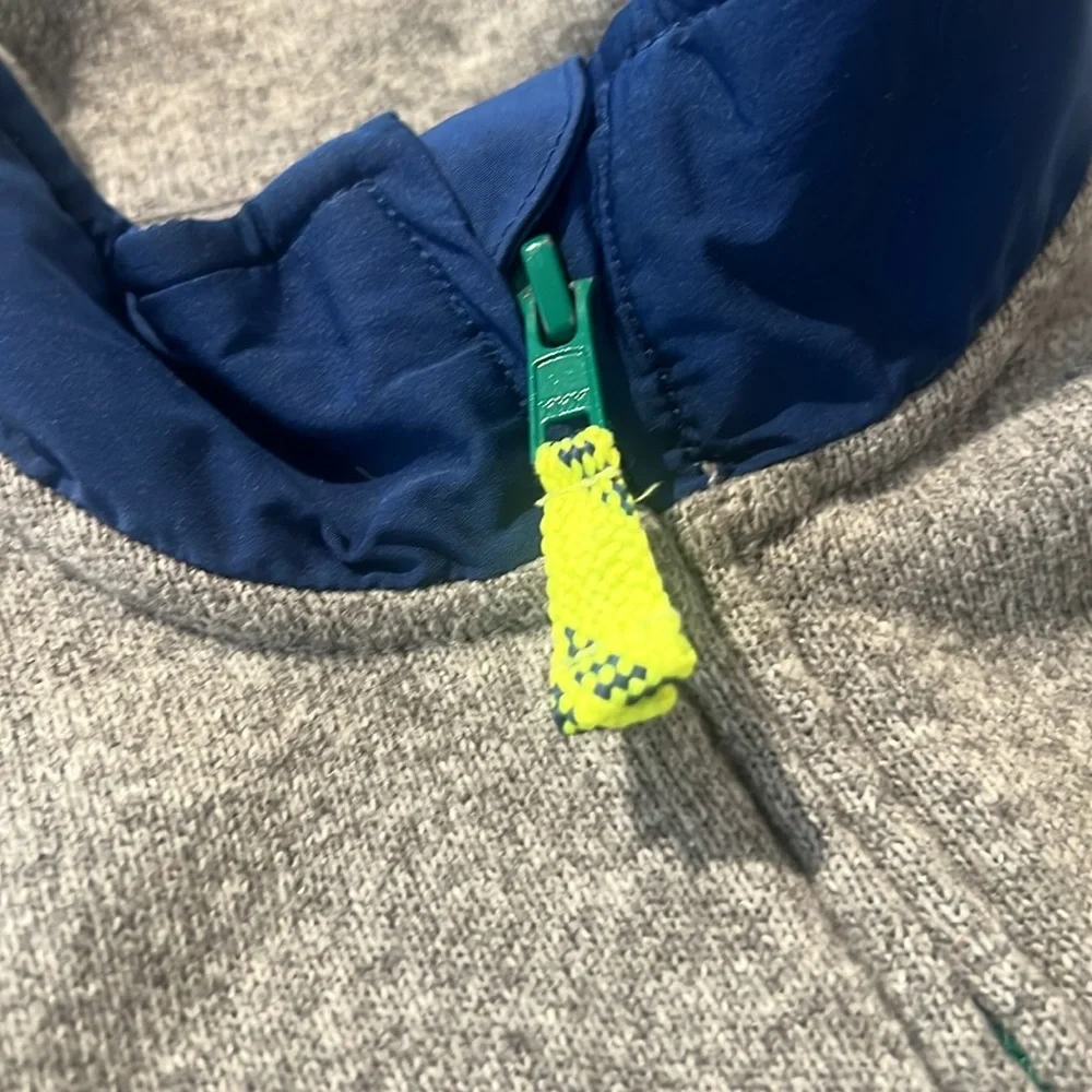 Crewcuts By J. Crew Boys Heathered Grey w/Navy accents  Vest size 14 - Picture 4 of 6